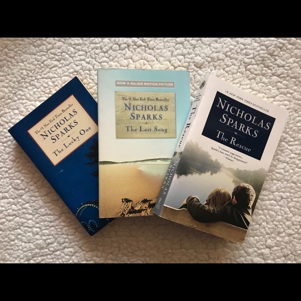 Bundle of 3 Nicholas Sparks Books